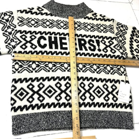 Christmas Holiday Sweater “Cheers” on front - A New Day NWOT - Picture 9 of 15